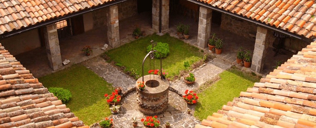 abbazia interno il pozzo